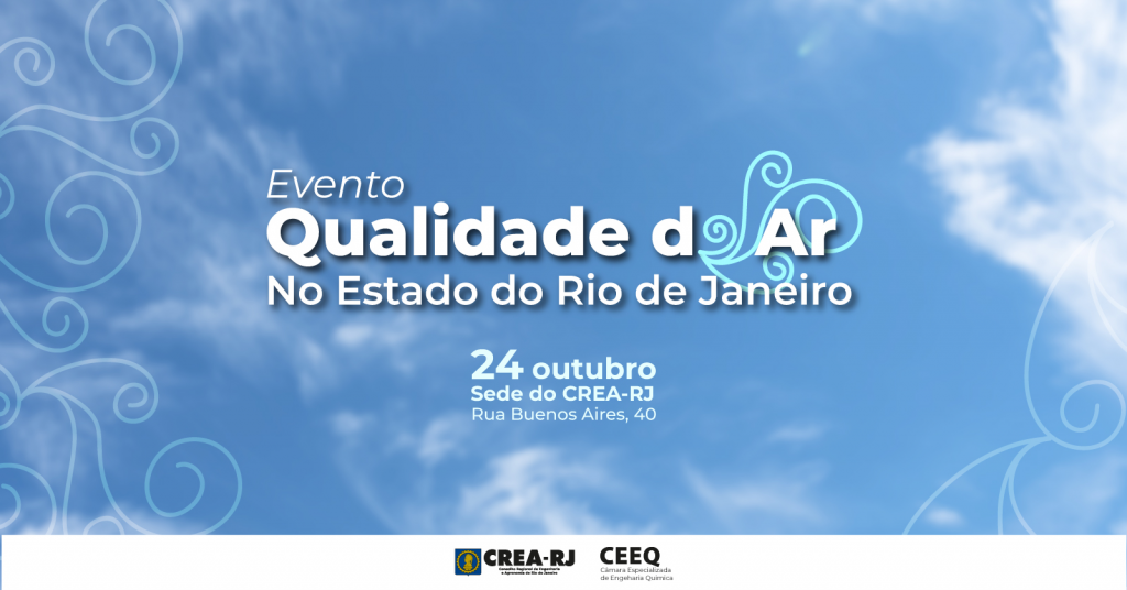 CREA-RJ realiza a palestra gratuita “Qualidade do Ar no Estado do Rio de Janeiro”