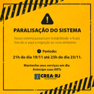 Comunicado: Migração para o novo Sistema do CREA-RJ
