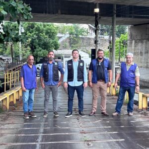 CREA-RJ realiza nova ação de fiscalização na ponte que liga a ilha do Caju à ilha da Conceição e constata que está ainda pior