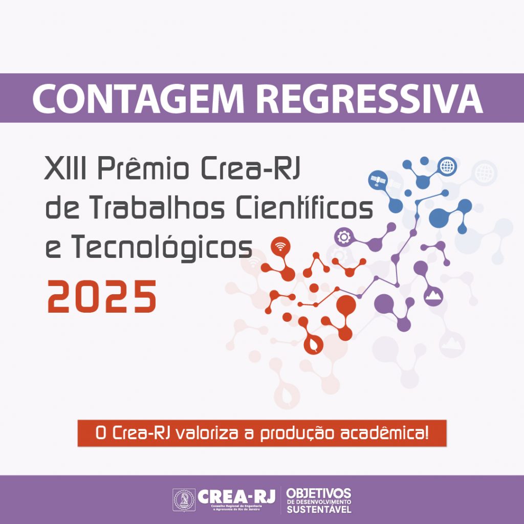 Contagem Regressiva para o XIII Prêmio CREA-RJ de Trabalhos Científicos e Tecnológicos