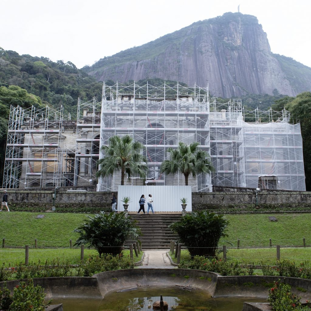 Parque Lage 14.08.2025 - Obras de restaurações internas e externas no Palácio