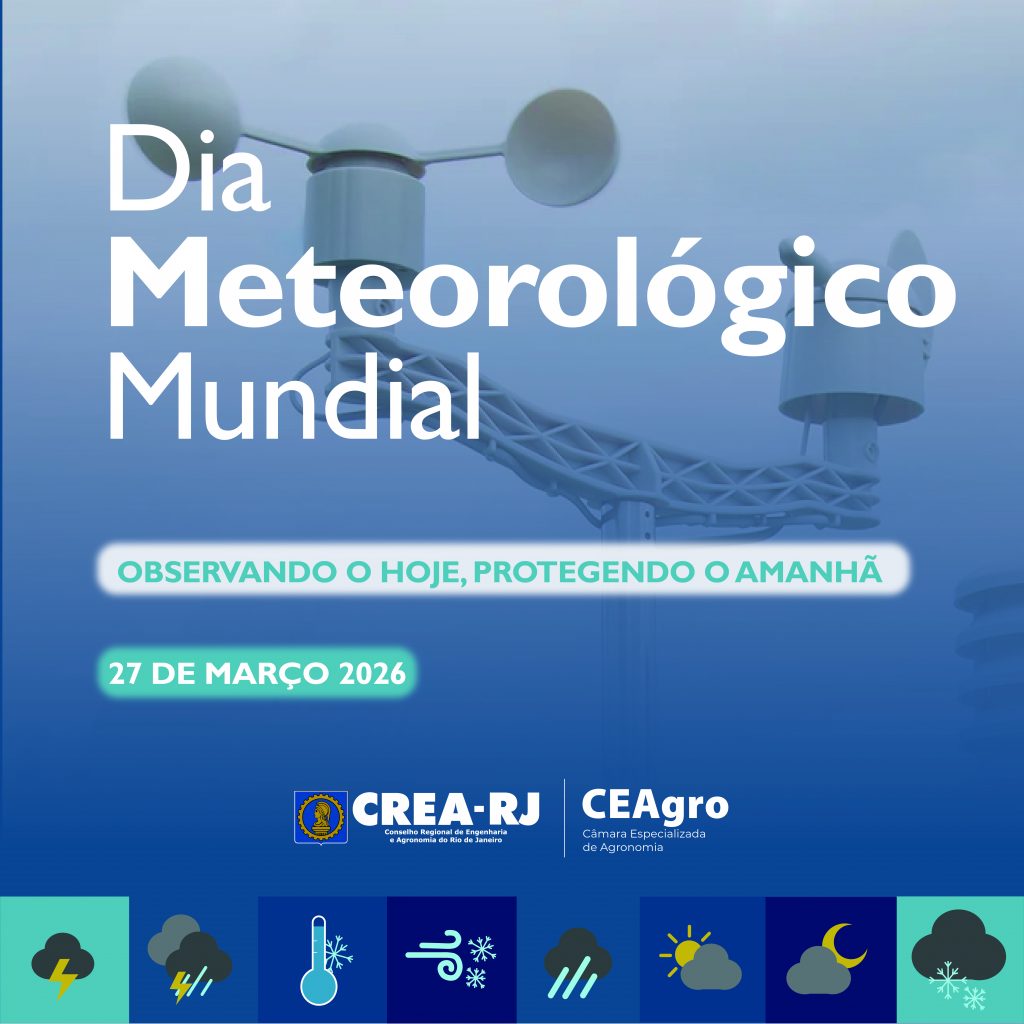 CREA-RJ promove evento gratuito em comemoração ao Dia Meteorológico Mundial