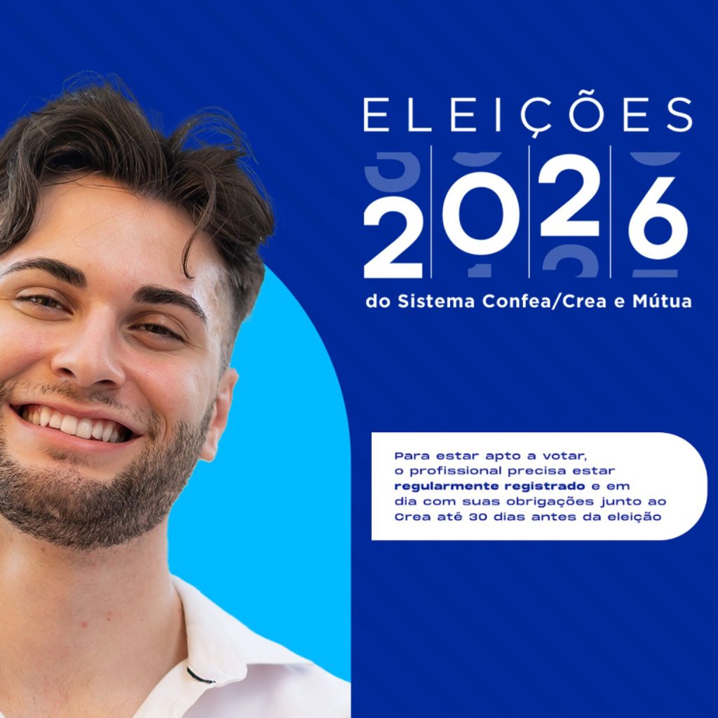 Estar em dia com o CREA-RJ é condição essencial para votar nas eleições do Sistema CONFEA/CREA e MÚTUA em 2026