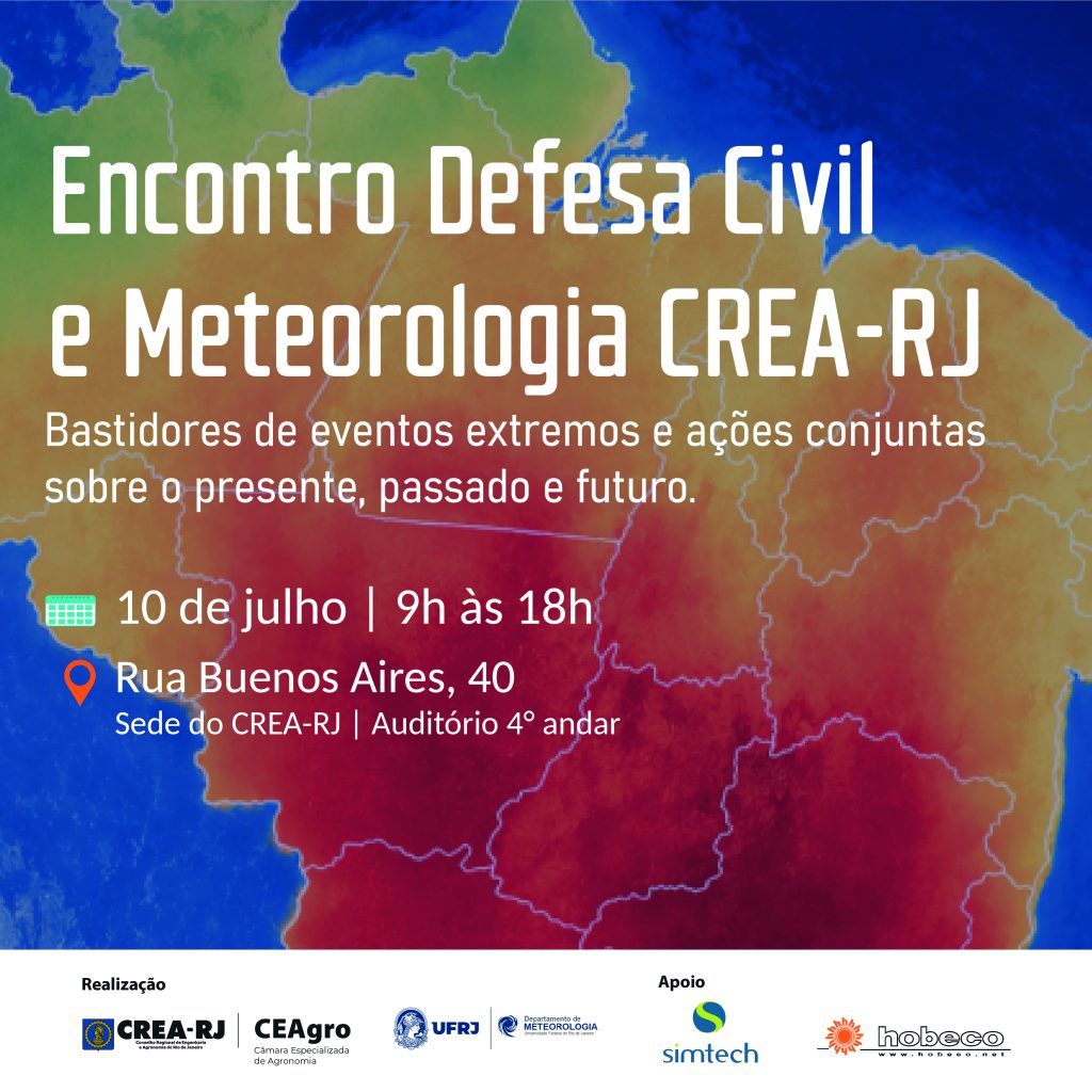Meteorologia do CREA-RJ e Defesa Civil do Estado do Rio de Janeiro realizam encontro para fortalecer a prevenção contra eventos climáticos extremos