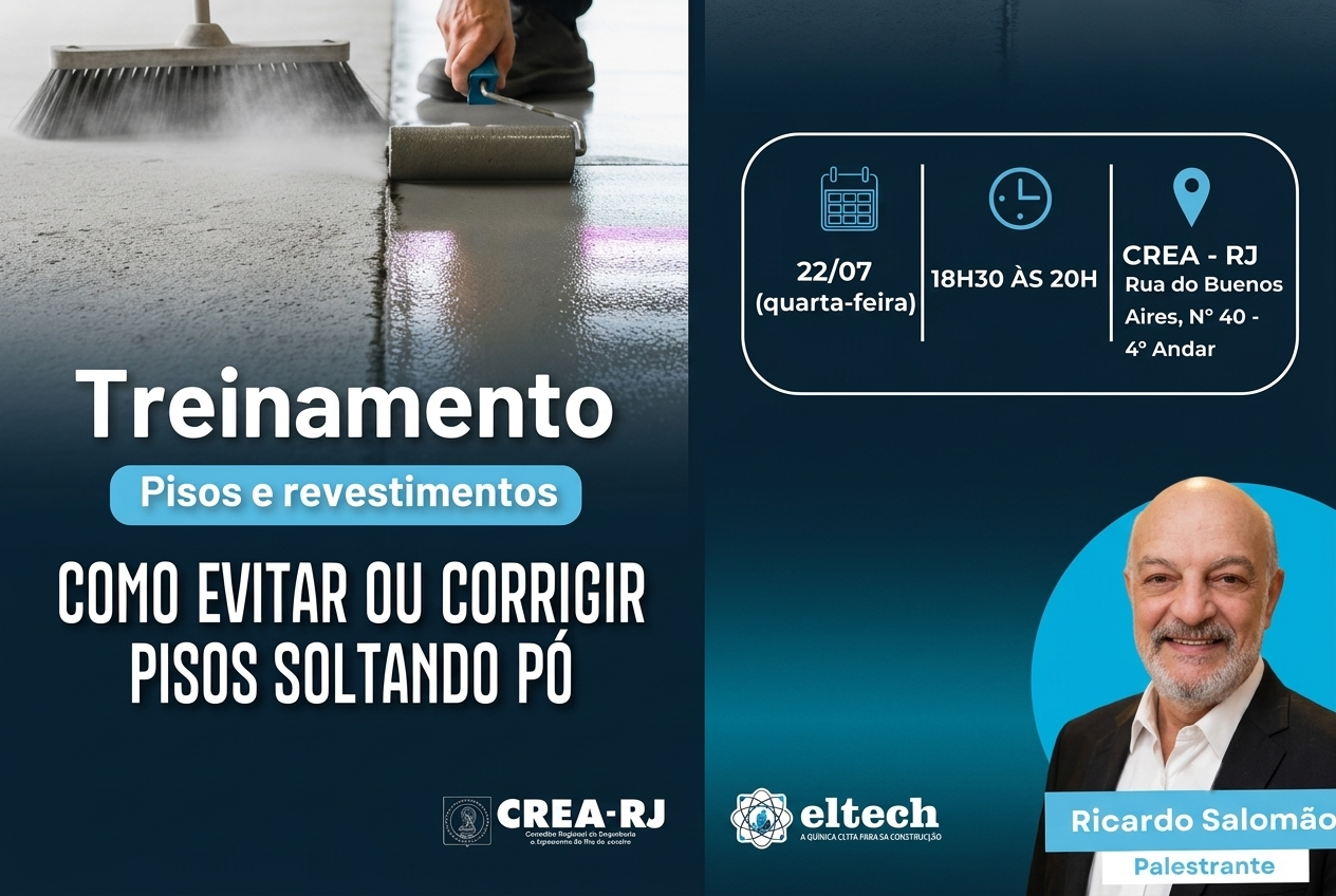 Treinamento: Pisos e Revestimentos – Como Evitar ou Corrigir Pisos Soltando Pó