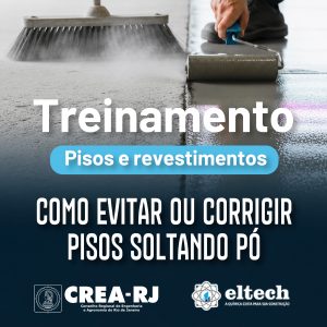 Abertas as inscrições para o Treinamento Pisos e Revestimentos: como evitar ou corrigir pisos soltando pó